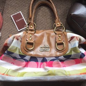 Gorgeous multicolor Coach purse - handbag